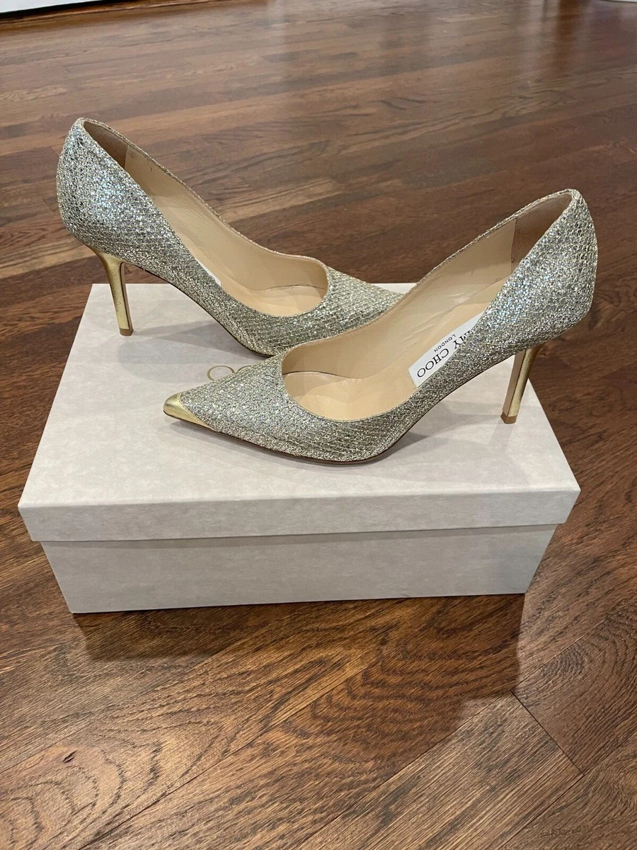 Jimmy choo best sale glitter pumps