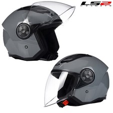 CASCO VISIERA MOTO LS2 AIRFLOW II OF616 NARDO GRIGIO LUCIDO OMOLOGATO ECE 22.06