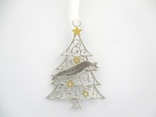 Treasured Memories 3" Peace is our Gift to Each Other Metal Christmas Ornament