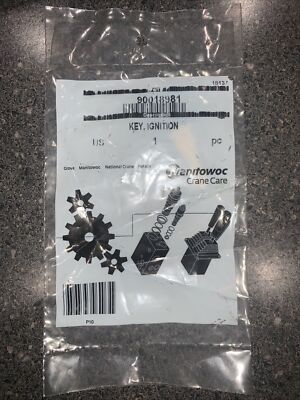 Manitowoc Grove National Crane Potain 90018981 Ignition Key NEW Factory Sealed