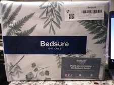 Bedsure Get Cozy Duvet Cover pillowcases Set Floral Leaf Full /Queen Rain Forest
