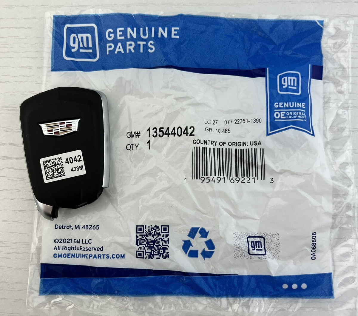 NEW OEM 2016-2020 CADILLAC CT6 KEYLESS REMOTE SMART KEY FOB