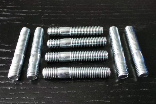 3/8 UNC UNF Krümmerbolzen VERZINKT Einlass Auslass 45mm lang 26-9-10mm - Bild 3 von 3
