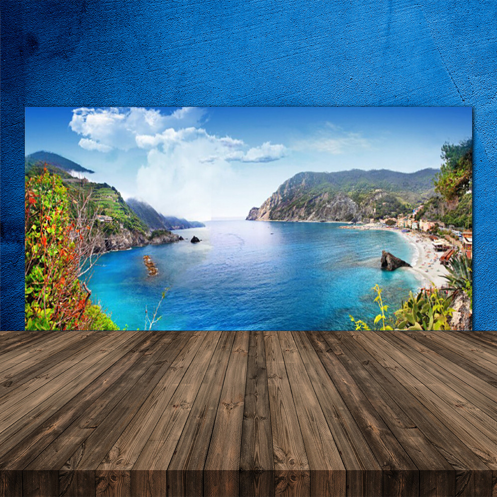 Crédence de cuisine en verre 120x60 cm panorama baie côtière