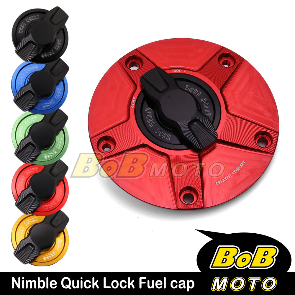CNC FCR Keyless Fuel Tank Gas Cap For GSX-R1000R ABS GSX-R600 GSXR750 GSX1250 FA image