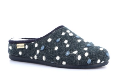 Grunland DABY Ciabatta Donna In Pelle Blu - Comoda Zeppa 2cm, Taglia 37 - Primavera/Estate