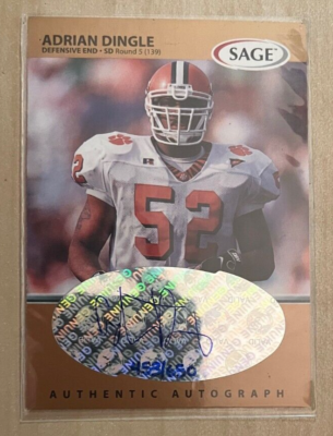 1999 Sage Adrian Dingle Autograph Card 453/650 | eBay
