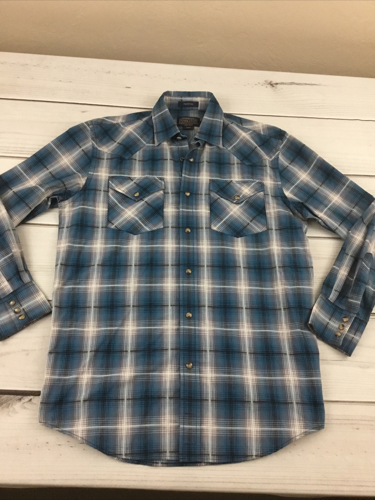 PENDLETON FRONTIER SHIRT WESTERN SNAP BUTTON DOWN… - image 1