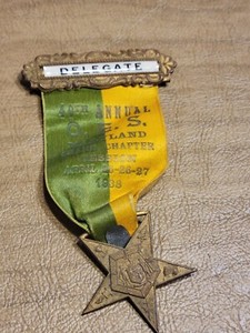 1938 Order of the Eastern Star Maryland Delegatre Pin O.E.S. 