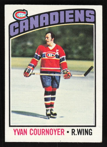 1976-77 Topps #30 Yvan Cournoyer Card TCCCX