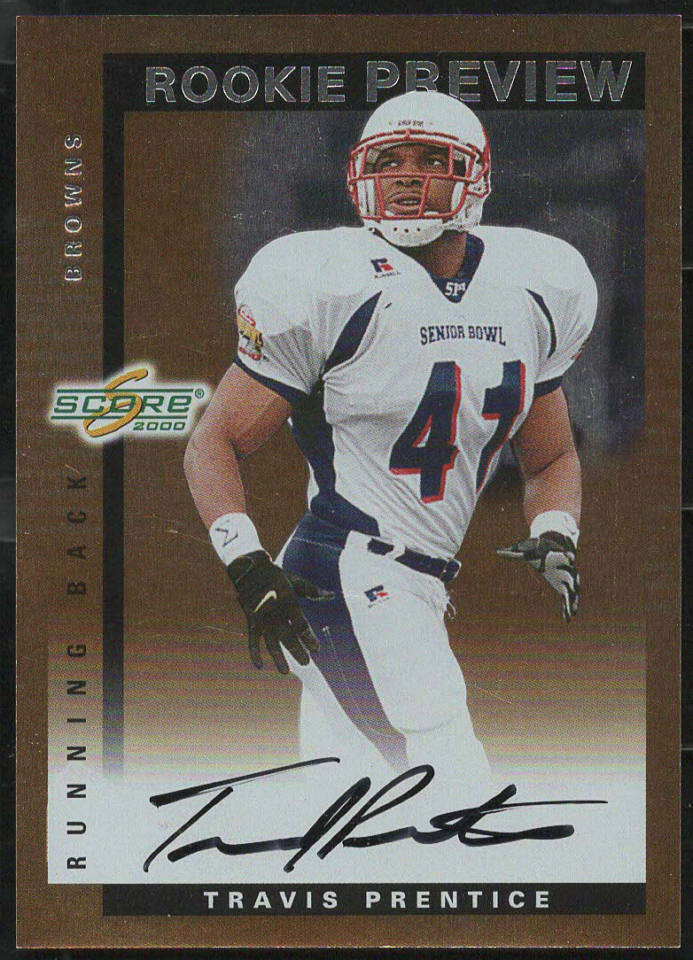 2000 Score TRAVIS PRENTICE "ROOKIE PREVIEW" Auto RC Autograph Rookie Card #SR-23