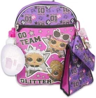 LOL School Bag for Children & Teens 5 pcs set water bottle lunch bag etc