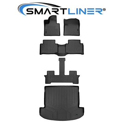 SMARTLINER 3 Row Floor Mats & Cargo Liner Behind 2nd Row for 2021-2023 Kia Soren