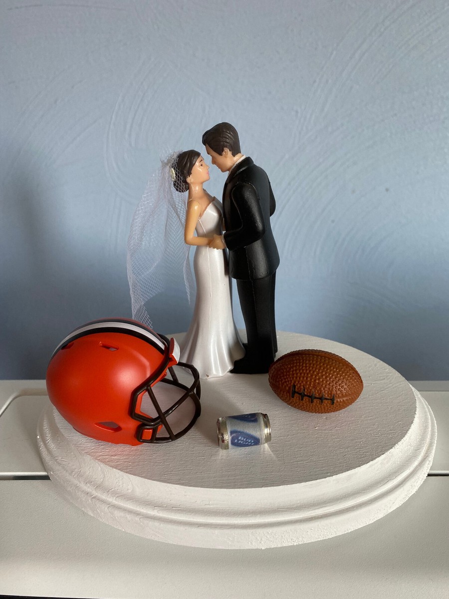 cleveland browns wedding dress Cake Topper Bride Groom day NFL Funny Football Theme Select Shoe size:46 fall clothing The Hollies' 'Long Cool Wedding reception