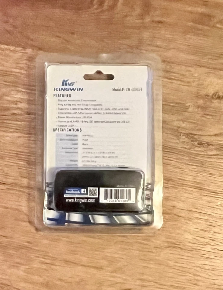 Kingwin KM-U3NGFF SuperSpeed USB 3.0 to NGFF M.2 SSD Enclosure - Image 2 of 2