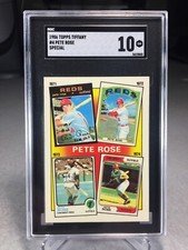 1986 Topps Tiffany Pete Rose Special #4 - SGC 10 - Cincinnati Reds