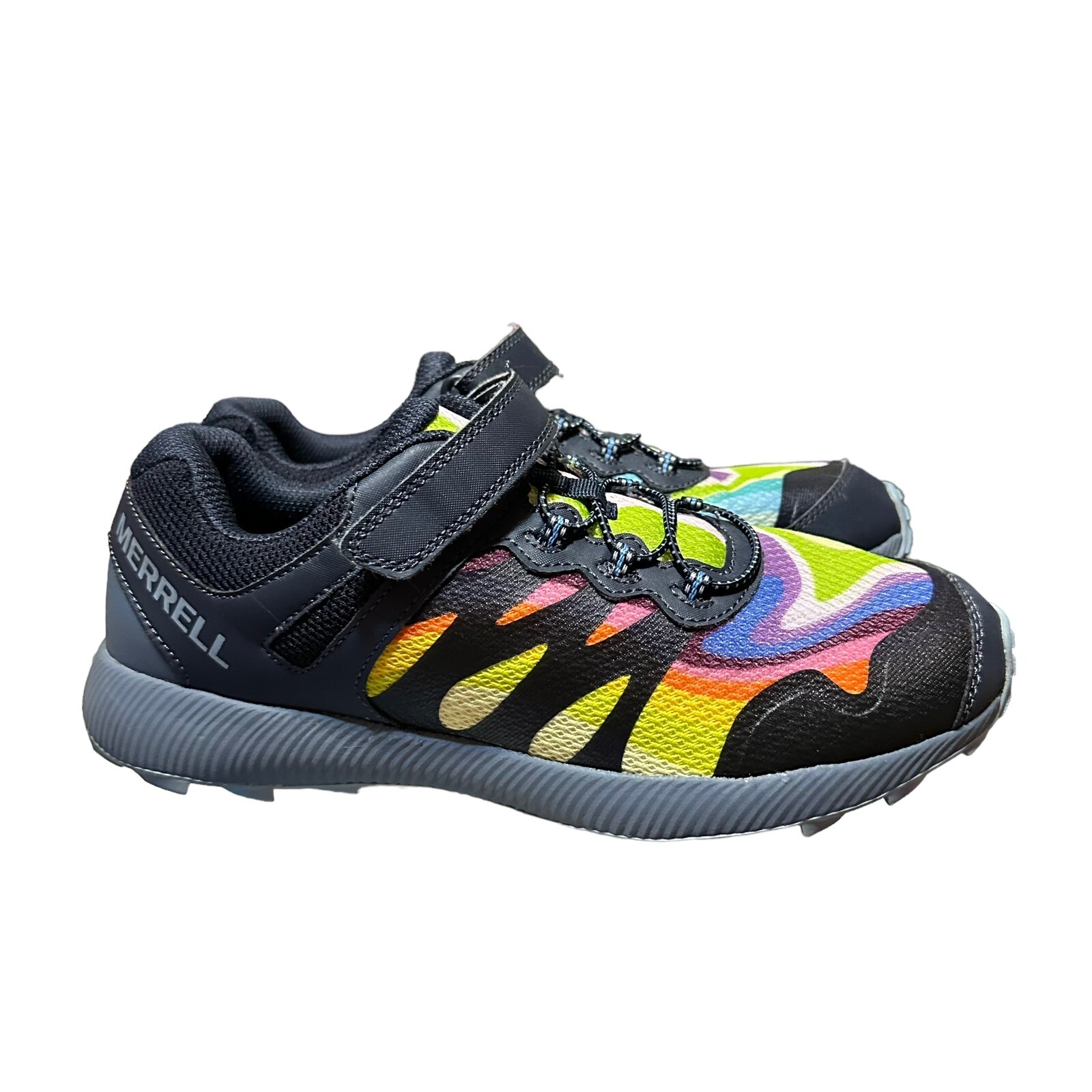 Scarpe da trail running Merrell Nova 2 Rainbow bambina taglia 5 5 W cinturino multicolore