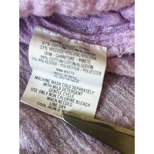 O'Neill Saltwater Romper Shorts Womens Medium Purple Gauzy Cotton Boho Beach - Picture 6 of 9