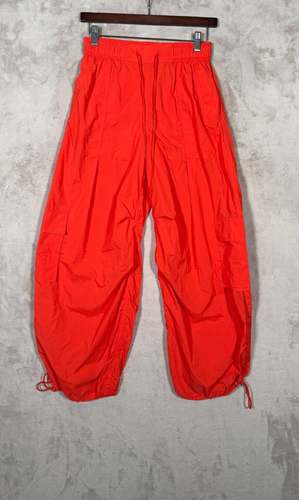 Antropologie Daily Practice Parachute Pants Womens Size XXS Red NEW