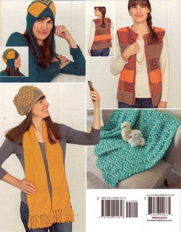 NEW!!! PATCHWORK CROCHET A NEW TECHNIQUE 8 GREAT PROJECTS - Image 2 of 2