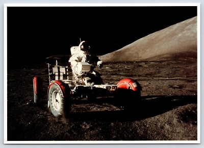 NASA Apollo 17 Mission Commander Eugene A. Cernan Vintage Postcard Continental