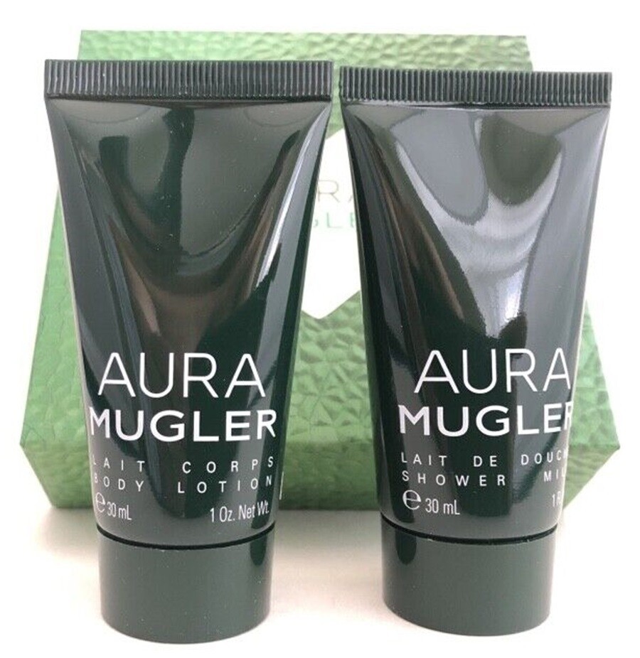 Mugler AURA Perfume Shower Milk Body Lotion Travel Size oz