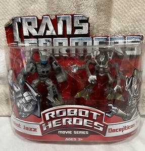 Transformers Robot Heroes – Autobot Jazz Vs. Decepticon Frenzy, Mini Figure Da Collezione