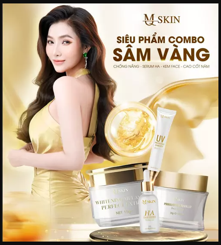 Combo MQ SKIN Gold Ginseng Face Cream-Face Skin Red Melasma tri nam - Picture 2 of 5
