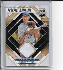 2020 Panini Elite Extra Edition Bobby Witt Jr Prospect Materials #PM-BW NM