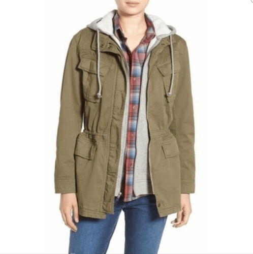 Treasure & Bond Green Utility Jacket Size Small