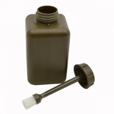 BW Pinselflasche Kunststoff-Flasche mit Deckelpinsel 1 Liter oliv