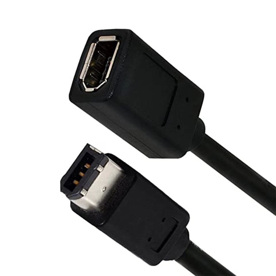 IEEE Firewire 1394 6 Pin Female to Male 400 to 400 Digital Camera Adapter Cable - Image 3 of 4