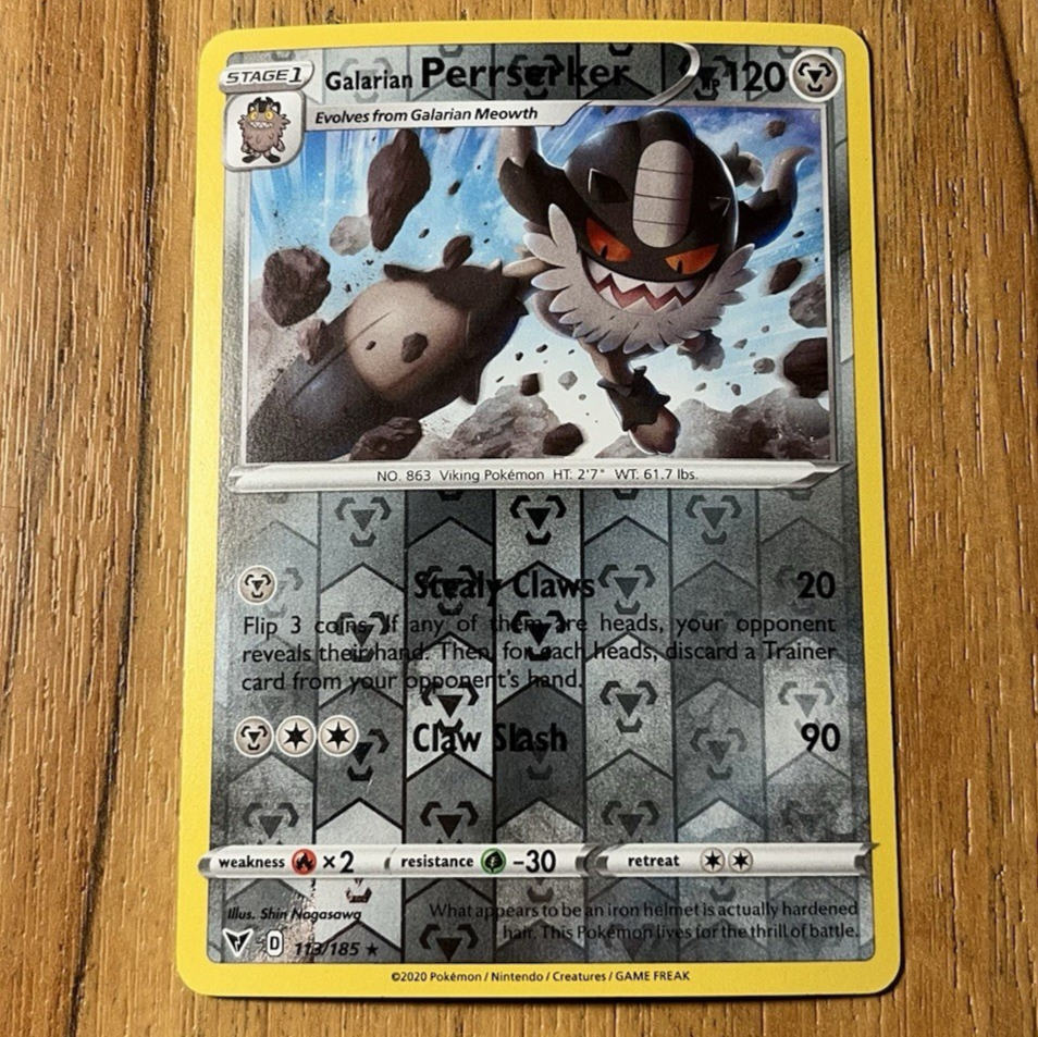 perrserker pokemon card Galarian Perrserker 85/159