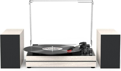 Vinyl Record Player with External Speakers Belt-Drive Turntable Wireless 892