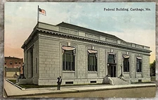 Federal Building Carthage Missouri Divided Back Postcard B310