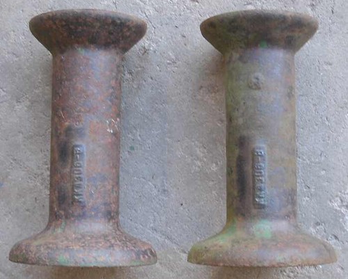 (2) John Deere KK4306B Disc Harrow Gang Spacer 7" Long, Fits 1 "SQ Axle Shaft