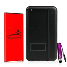 6980mAh Battery+USB/AC Charger+Stylus for Samsung Galaxy Note 4 LTE N910F Phone