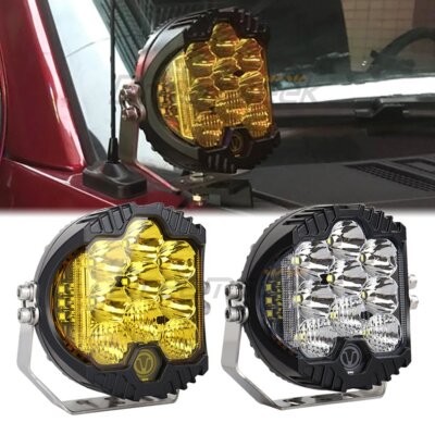 7'' LED Arbeitsscheinwerfer Pods Stelle Flut Combo Fahren Nebel Lampe 4WD Auto