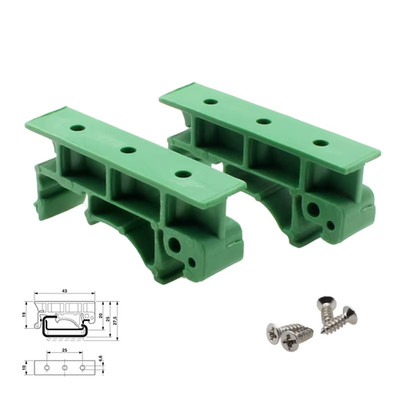2 Stück Leiterplatte 25 mm Hutschienenmontage Adapter Leiterplattenhalter Clips 10 x 43 mm