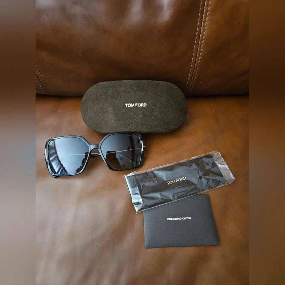 Gafas de sol Tom Ford TF1039 Joanna Butterfly 52H Habana dorado 59 mm Foto 4 de 4