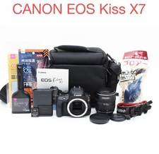 Canon EOS Kiss X7 DSLR Camera  EF 35-70mm Lens Set, 18MP, Compact, Used Japan