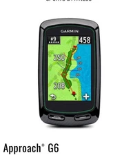 Garmin Approach G6 Touchscreen Golf GPS with Belt Clip