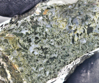 1.10oz Slab End Cut Maury Moss Agate Raw Natural Rough Mineral Stone Old Stock