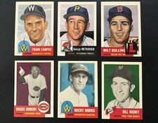 1991  Topps Archives Baseball 1953 Reprint Lot of (6)