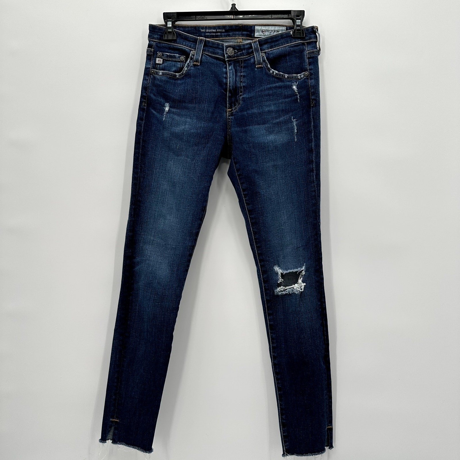 AG DENIM The Legging Ripped Ankle Skinny Denim Jeans // 27R thumbnail 4