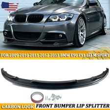 For 2009-2013 Bmw E90 E91 Lci 328i 335i Mp Carbon Look Front Bumper Lip Splitter