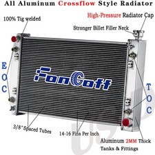 3-Row Aluminum Radiator For 88-95 Chevy GMC C/K Series 1500 2500 3500 CC622