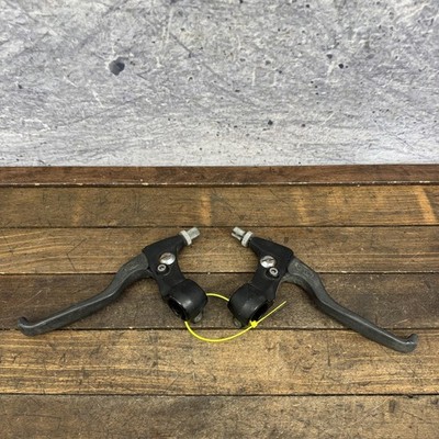 Vintage Suntour XC Sport Brake Levers Pair Black 4-Finge 80s MTB