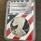 2020-W American Silver Eagle PF 70 Ultra Cameo - NGC Certified- 99.9% Silver