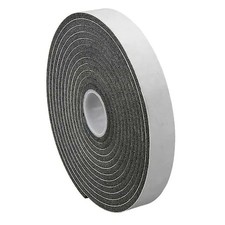 3M 1/5/04 Foam Tape, 250 Mil Thick, Vinyl, Black